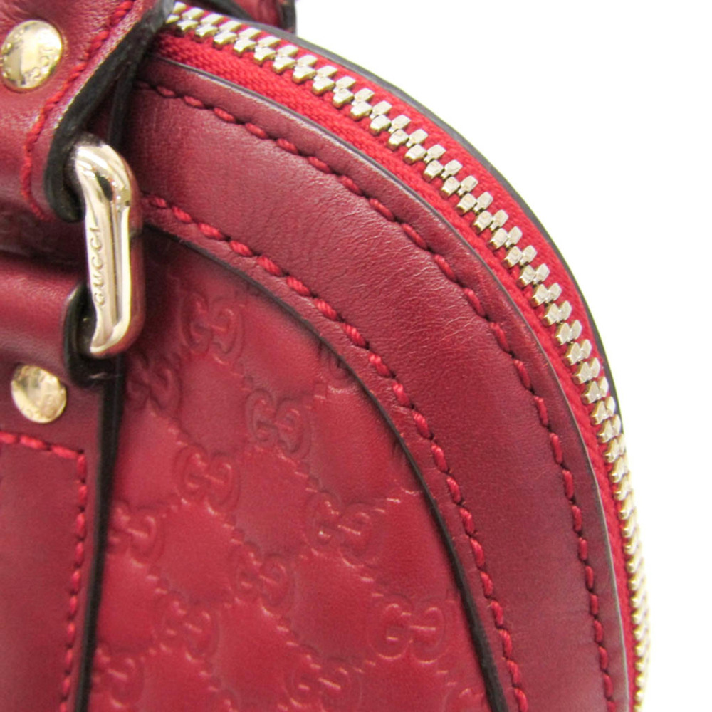 GUCCI Red Leather Shoulder Bag - Picture 9 of 16